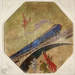 Станция «Новокузнецкая», мозаика В.А. Фролова по эскизам А.А. Дейнеки