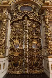 Донской монастырь в Москве, царские врата иконостаса Большого собора