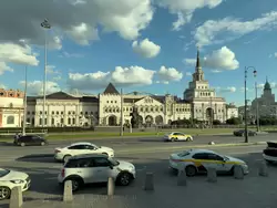 Комсомольская площадь в Москве, вид на Казанский вокзал