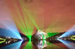 Лазерная симфония - фестиваль «Круг Света» в музее-заповеднике Царицыно