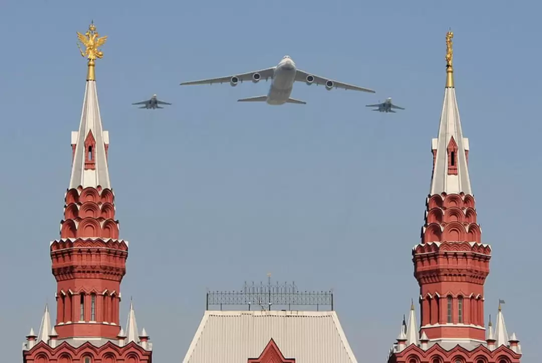 День Победы 9 мая в Москве, воздушная часть парада