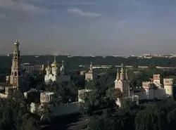 Новодевичий монастырь, фото с высоты птичьего полёта